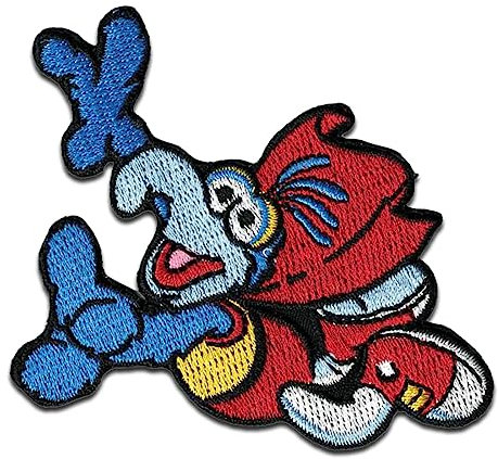 Comercial Mercera Disney © The Muppets Gonzo Comic - Aufnäher, Bügelbild, Aufbügler, Applikationen, Patches, Flicken, Zum Aufbügeln, Größe: 8,2 x 6 cm