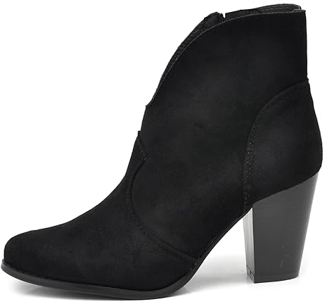 IF Fashion Scarpe da Donna Stivali Stivaletti Cowboy Western Camperos Texani D8158 nero N.39