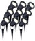 Ledvion - 9X Spots à Piquer LED, Aluminium, IP65, 5W, 4000K, 1M de Câble, Projecteurs LED, Spots de Jardin