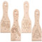 Spruchreif | 4-teiliges Set: Holzschaber mit Gravur Weihnachten | Raclettespachtel Weihnachten | Raclette-Spachtel 4-er Set mit Gravur | Racletteschaber Holz | Raclette-Schaber Weihnachtsmotive