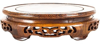 GOLDY&WENDY Chinese Carving Base Handmade Rosewood Solid Wood Pedesta
