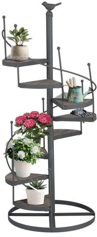 Gonetre Étagère à Fleurs Support à Plantes Étagère à Plantes Support à Plantes Plante Étagère à Plantes Décorative de Style Européen Support à Plantes Multifonctionnel en Fer forgé, Gonetrexko9ct4dq0