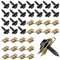 HXJDAM 60 Sätze Blechmutter Schraube Mutter Clip Kit umfassen 60 Feder Blechnmutter und 60 U Typ Karosserieschrauben,Kotflügelclip Blechmuttern Befestigung Clips für Auto