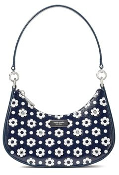 Kate Spade New York Sam Icon Daisy Dot Appliqued Saffiano Leather Small Convertible Crossbody, Parisian Navy Multi, Parisian Navy Multi, One Size
