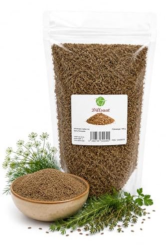 K T 500 g / 0,5 Kg Dillsaat ganz Dillsamen Gurkenkümmel Dillkörner - 1A Qualität