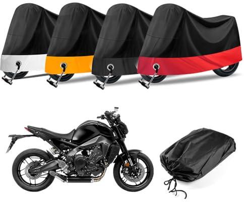 BPQYSBLD Motorradabdeckung für Suzuki GSX-8R 2024 Wasserdicht Motorrad Abdeckplane Regen UV-Schutz Outdoor Zubehör,Blackstyle
