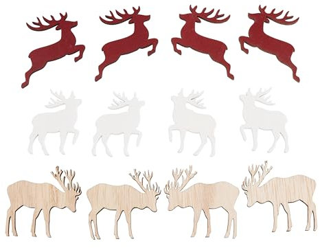 VBS Streuteile Red Deer, 12 Stück, Streudekoration, ideal zum Basteln, Deko zum Streuen