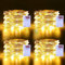 echosari 4 Stück Batterie LED Lichterkette,5M 50 LED Lichterketten Batterien 2 Modi für Garten Hochzeit Party Deko (Warmweiß)