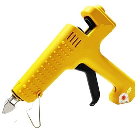 KAKAK Crafting Melting Glue Gun, 200W Hot Melt Glue Gun, 30mm Sawtooth Nozzle, Yellow