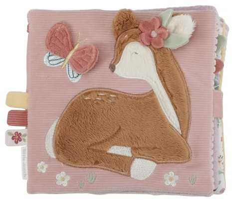 Little Dutch 9007 Activity Stoffbuch Fühlbuch - Fairy Garden rosa