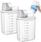 Distributeur de Lessive, 2 pièces 1800ml de Distributeur de Lessive étanche à L'air Avec Gobelet Doseur, Distributeur de Produits de Lavage avec Balance, Pour la Poudre à Lessive