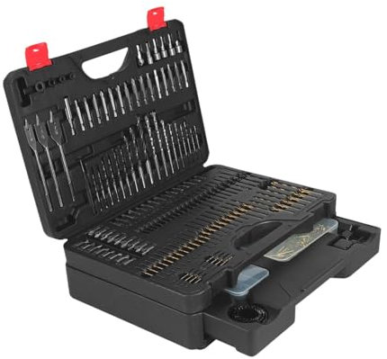 Gralara Juego de brocas de 398 piezas, juego de brocas de destornillador de impacto de color negro, juego de brocas de destornillador versátiles, kit de