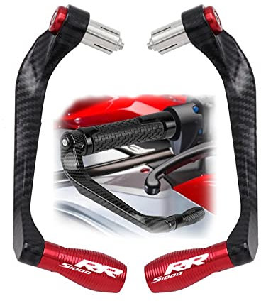 Hebelhandschutz Für BMW S1000RR S1000 RR Motorrad Universal 7/8 22mm Lenkergriffe Bremskupplungshebel Lenkerschutzfolie(Rosso)