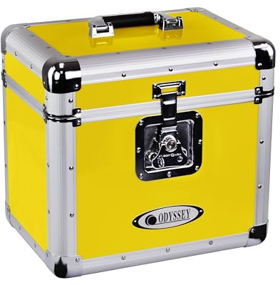 Odyssey Vintage Series Hot Rod Yellow 12 Vinyl Records or LP Case, Holds 70 PCS