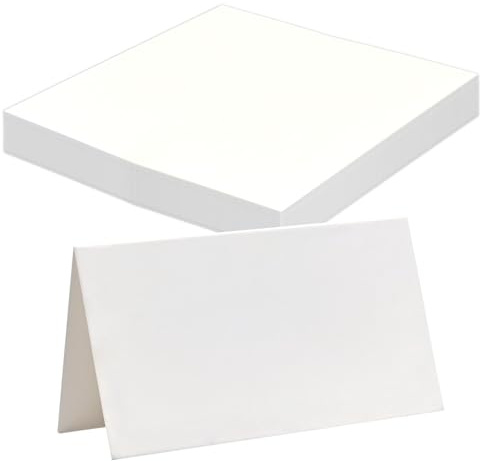 LICQIC Wedding Place Cards, Name Tags for Table Setting, 25 Pcs Blank | Personalised Name Place Cards for Banquets Dinner Parties