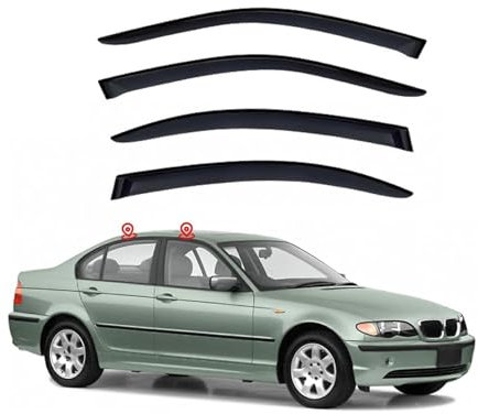 Windabweiser Für 3er MK4-E46 1999-2004 Car Comfort Windabweiser Windabweiser Regenabweiser Rauchabweiser