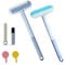 Multifunctional Pet Hair Removal Brush, 4 in 1 Pet Hair Removal Tool Adjustable Dog Cat Hai-r Catcher Carpet Rake with Hooks for Couch, Window Wet and Dry Use (1Pcs)
