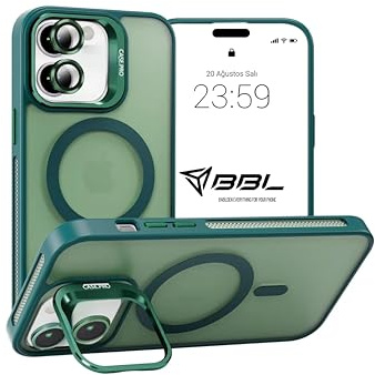 Babilden Case with Camera Protection, Compatible with Magsafe (Green)