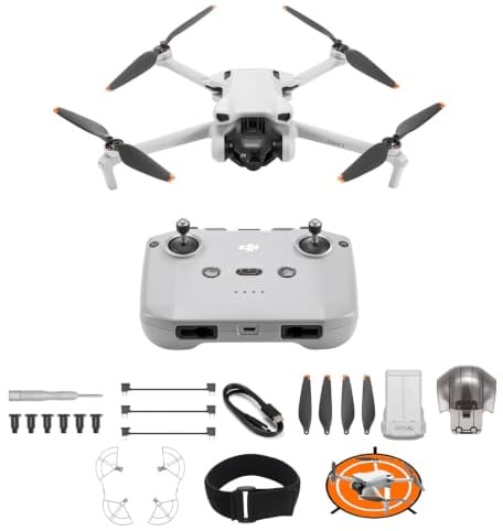 DJI Mini 3 drone con fotocamera leggero e pieghevole con video in 4K HDR | autonomia di 38 minuti, Riprese verticali native e funzioni intelligenti, C0
