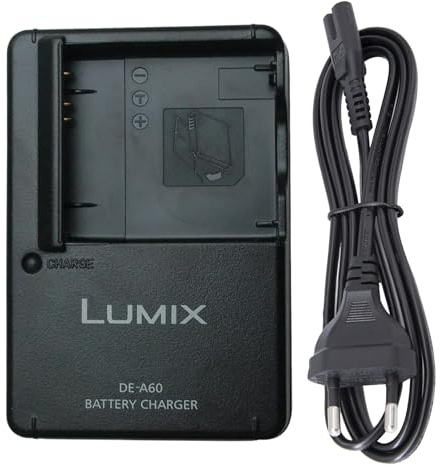 DE-A60 DMW-BCF10 DMW-BCF10E DMW-BCF10PP Chargeur de Batterie Compatible avec Panasonic Lumix DMC-TS1 DMC-TS2 DMC-TS3 DMC-TS4 DMC-FH20 DMC-FH22 MC-F2 DMC-F3 DMC-FH1 DMC-FH3 DMC-FP8 Appareil Photo