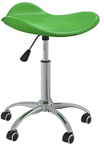 GeenYuu Friseur Rollhocker Grün Kunstleder höhenverstellbar drehbar mit 5 Rollen ergonomisch für Salon Kosmetik Studio Arbeitsstuhl bis 110 kg belastbar