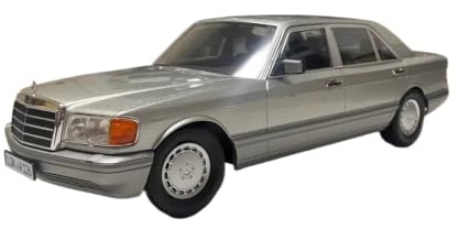 LXGLYLOU Metall Skala Replik 1 18 Für S-Klasse W126 560SEL 1985 Legierung Auto Modell Simulation Dekoration Sammlung Display Hobbys Fahrzeuge Spiele Set