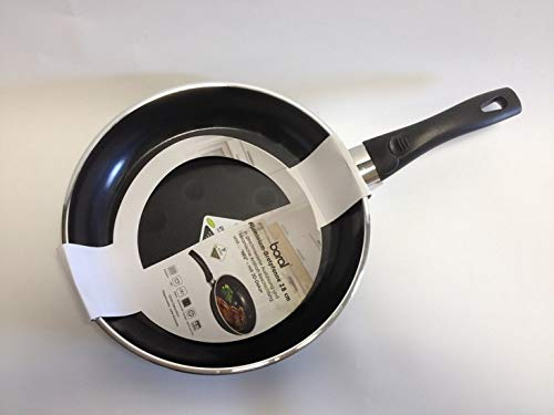 Boral TOP - Padella in alluminio e ceramica, 28 cm, fondo a induzione 3D, rivestimento antiaderente in ceramica