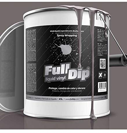 HABILL-AUTO Bidon Peinture élastomère en Spray Full Dip 4L - Finition Gris Clair Mat