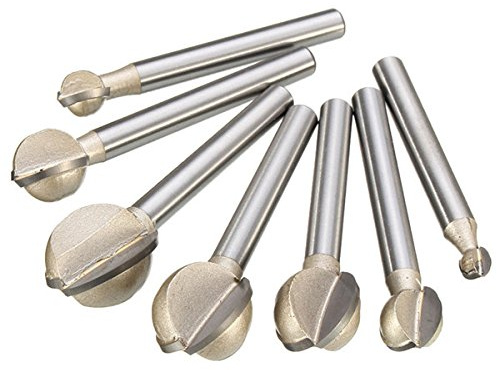 TuToy Outil de découpage de fraisage de fraise en bois de coupeur de boule en acier de queue de 6Mm de 6-20Mm - 6Mm