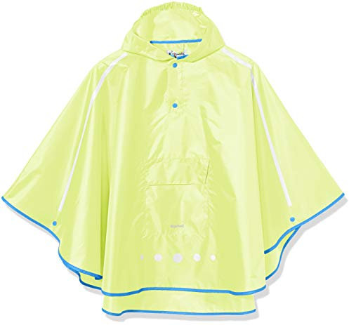 Playshoes Unisex Kinder Regen-poncho Faltbar Regenjacke Regenmantel Regenbekleidung, Neongelb, L EU