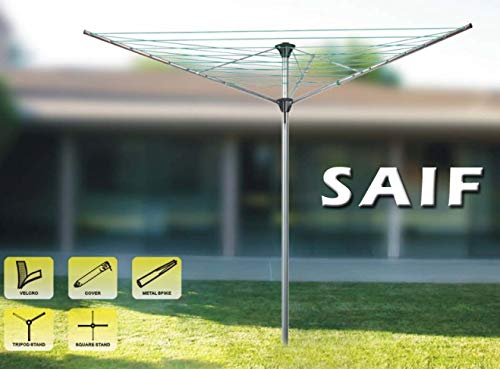 SAIF - Stendibiancheria rotante a 3 bracci, 30 m