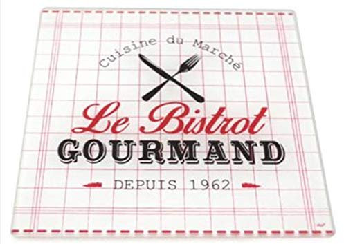 Barbacado - Salvamanteles de cristal templado (20 x 20 cm)