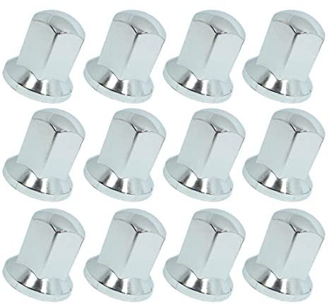 Easy Link 60 x Lange 32mm Radkappen Chrom Radmutterkappen Radmutterschutz Kunststoff SW LKW Anhänger