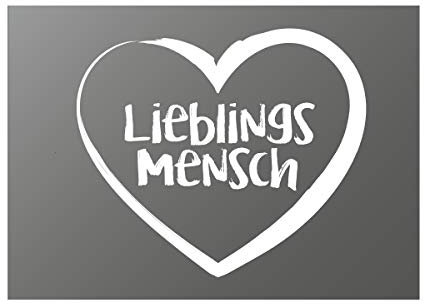 Auswahl/Lieblingsmensch/Herzensmensch, Auswahl:Postkarte Lieblingsmensch - grau