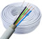 NYM-J 5x1,5mm² Kabel 5m | Feuchtraumkabel für 300V/500V | Elektrokabel 3-Adrig mit PVC Mantel | Ø1,5mm² Stromkabel für Elektroinstallation in Weiß/Grau | Kabellänge am Stück