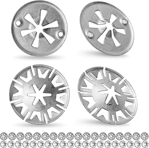 Klemmscheiben für Hitzeschutzblech, 40 Stück, Ø 30 mm Durchmesser, Hitze festes Metall bis 300°C, Starlock Verschluss Clips, Befestigung Klipps Hitzeschild unter Motorhaube, Sicherungsscheiben Haube