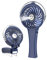 HandFan Ventilador portátil de mano, ventilador personal recargable, ventilador de niebla de agua con pulverizador a batería, mini vaporizador facial plegable para viajes, al aire libre (Azul)