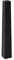 VIVANNO Vase de Sol Vase sur Pied en Fibre de Verre Obélisque Noir Mat 80