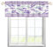 MYSLC Scheibengardinen Bistrogardine Küche Fenster Lavendel Lila Blumen Fensterbehandlung Vorhänge Schiebevorhänge Kurz Vorhang Fenstervorhang für Badezimmer dekorativer Multicolor 137x45cm,1 Stück