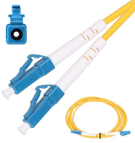 EXTRALINK Patchcord LC/UPC-LC/UPC SM G.652D SIMPLEX 3.0MM, Glasfaserkabel 2M, Lichtleiterkabel, FTTH-Netze, LAN, WAN, WDM-Systeme, Glasfaser, LWL Kabel, PCV Lichtwellenleiterkabel