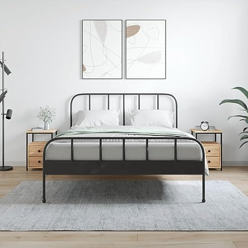 Festnight Nachttische 2 Set Für Boxspringbett Nachtschrank Beistelltisch Nachtkommode Sonoma Eiche Nachttisch 2 Set 34x35,5x50 cm Holzwerkstoff Sofatisch für Schlafzimmer Wohnzimmer