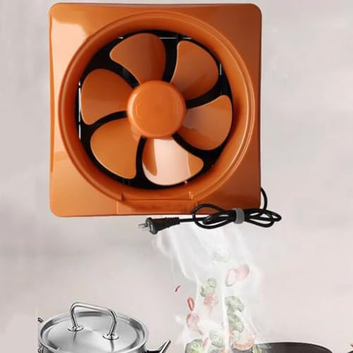 BETAM Window Extractor Fan with Shutter Check Valve,Wall-Mounted Exhaust Fan,220V Bathroom Ventilation Fan,Pure Copper Motor,for Office,Hotel,Kitchen,Toilets,Garage,Gold,8 inches