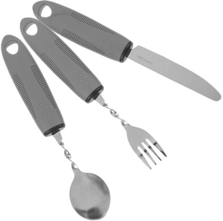 Beaupretty Vaisselle Adaptatif Portable Ustensiles Pour Personnes Âgées Et Handicapées Facile à Utiliser Ranger