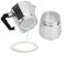 Silicone Rubber Gasket Seal for Coffee Moka Stove Pot, Easy Installation, 6 Cup Size, White Color (3 cup)