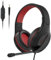 Gaming Headset with Microphone Wired Headset with Active Noise Canceling Microphone, 3.5mm Audio Jack Stereo Headphone (Black Red)
