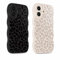Xylota 2 Stück Handyhülle für iPhone 16 6,1 Hülle mit Muster Aesthetic Leopard, Niedliche Curly Wave TPU Design Case für Mädchen Frauen, Weiche Silikon Bumper Stoßfest Schutzhülle Cover, 01