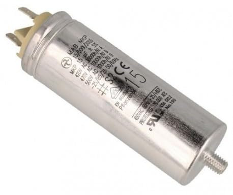Condensador secadora 230-450V 15uF compatible con Bosch, Siemens y Neff con el código original BSH 10016807
