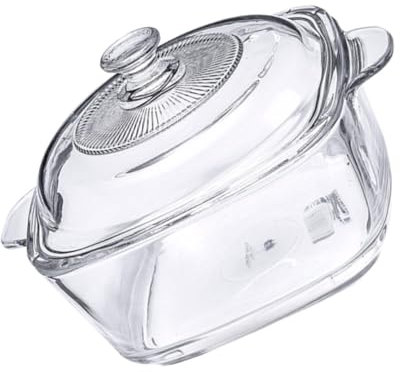 DECHOUS Mikrowellenfeste Suppenaufbewahrungsschüssel Aus Verdicktem Gehärtetem Glas 1l Mit Deckel Für Haushalt Und Gastronomie