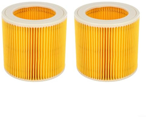 Lot de 2 filtres de rechange pour aspirateurs Karcher A2004, A2054, A2204, A2656, WD2.250, WD3.200, WD3