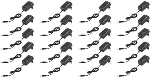 Dxoniislh 20X AC 100-240V A DC 9V 2A Adaptador Convertidor Cargador de Fuente de Alimentacion (Enchufe de UE)